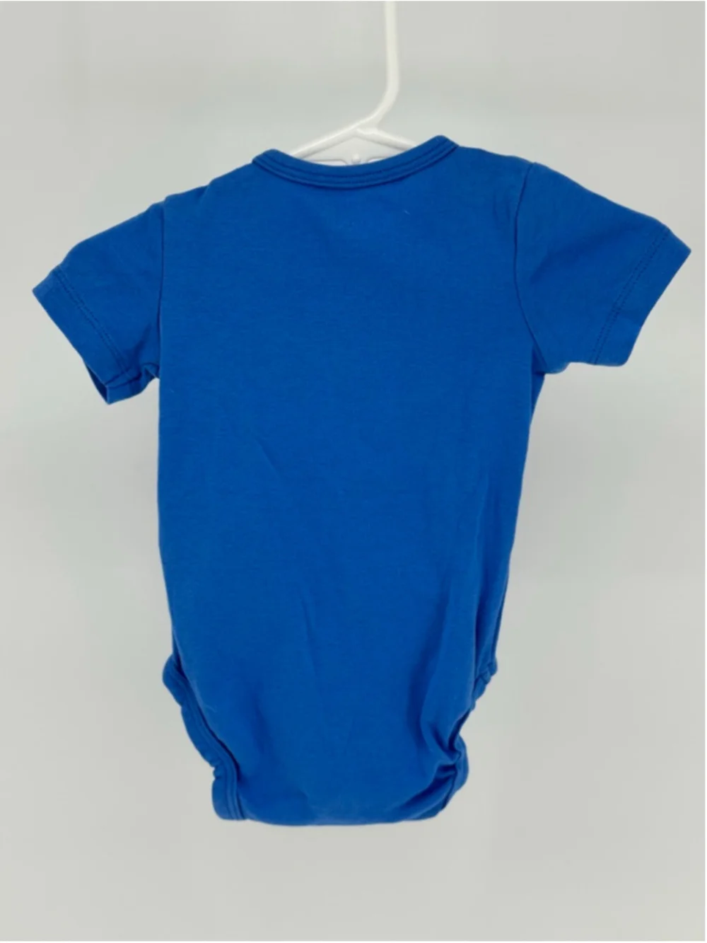Baby H&M Blue Organic Cotton Short Sleeve Bodysuit 3-6 Months